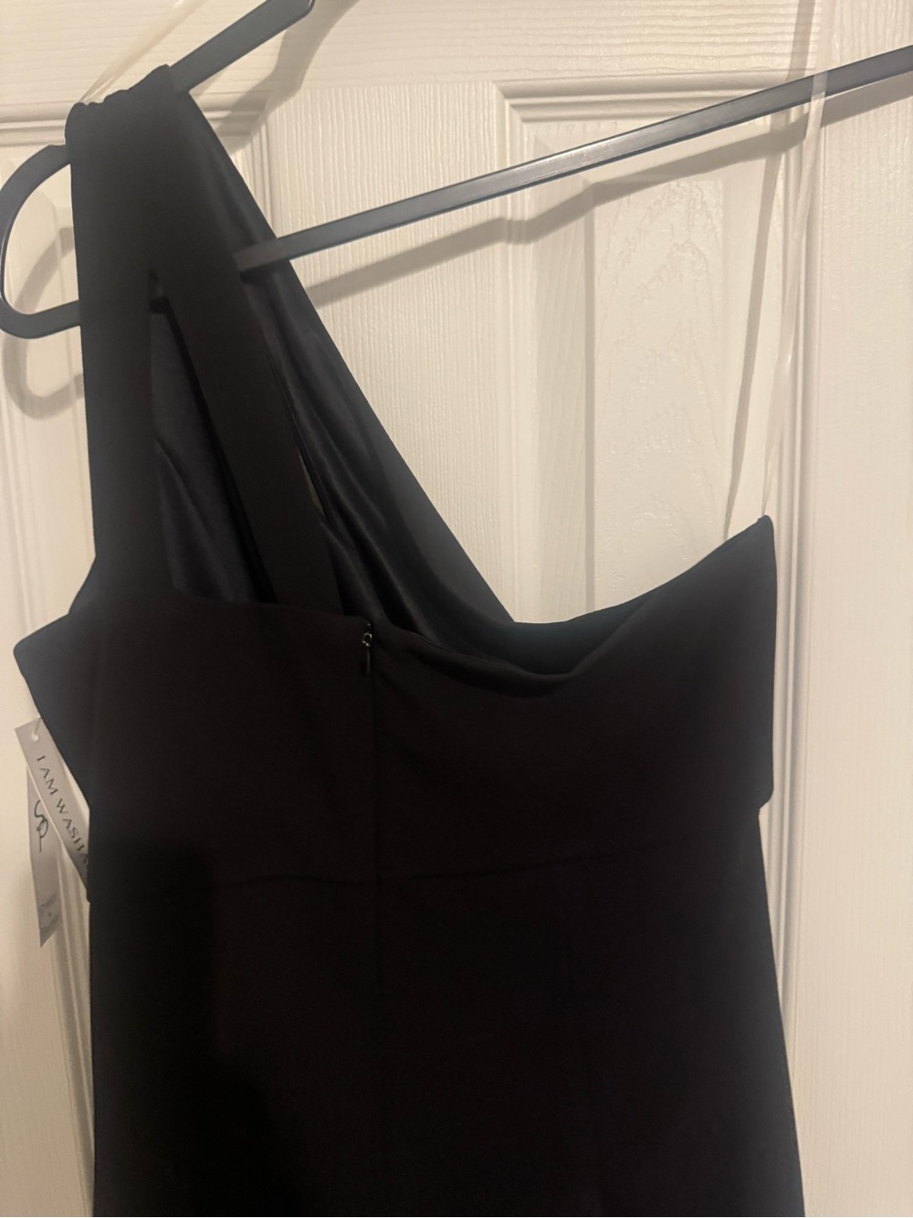 Shelby & Palmer Black One-Shoulder Cocktail Dress